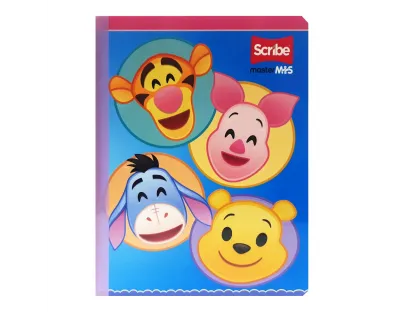 SCRIBE Notebook, Double Lined, 50 sheets, Disney Emolji