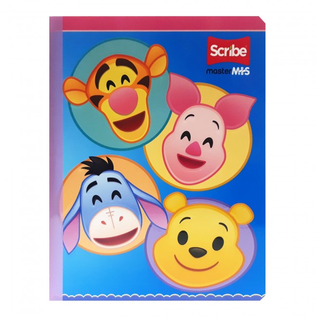 SCRIBE Notebook, Double Lined, 50 sheets, Disney Emolji