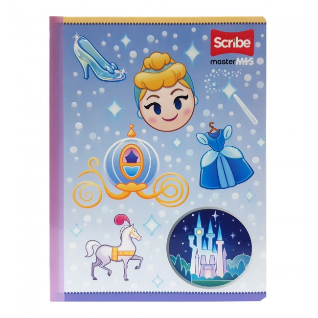 SCRIBE Notebook, Double Lined, 50 sheets, Disney Emolji