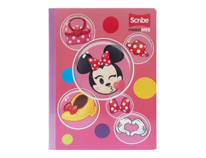 SCRIBE Notebook, Double Lined, 50 sheets, Disney Emolji