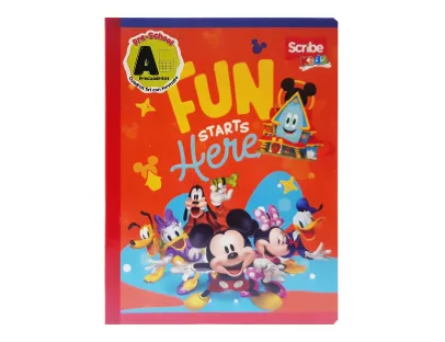 Cuaderno Pre-cuadritos A Mickey -Spiderman Scribe