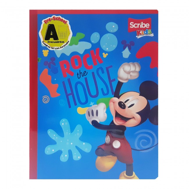 Cuaderno Pre-Cuadritos A Mickey-Spider-Man Scribe 100 Hojas – Ideal Preescolar