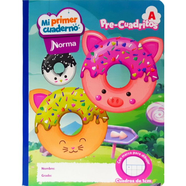 NORMA Notebook, Grid A, 100 sheets, Girl