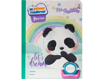 Cuaderno Pre-cuadritos A Niña Norma