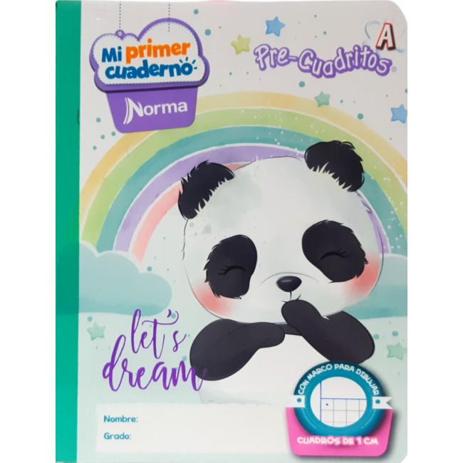 Cuaderno A Pre-Cuadritos Niña Norma 100 Hojas – Ideal Preescolar Femenino