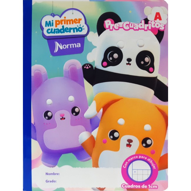 NORMA Notebook, Grid A, 100 sheets, Girl