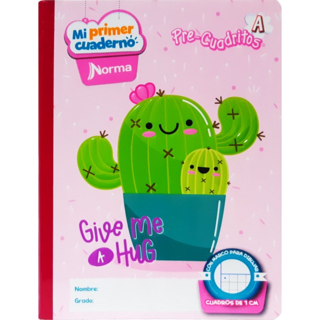 Cuaderno A Pre-Cuadritos Niña Norma 100 Hojas – Ideal Preescolar Femenino