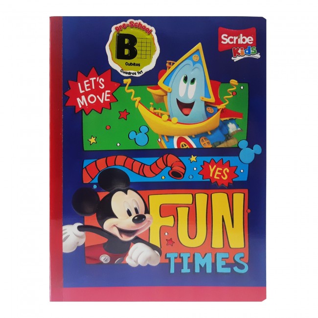 SCRIBE Notebook, Grid B, 100 sheets, Mickey Mouse