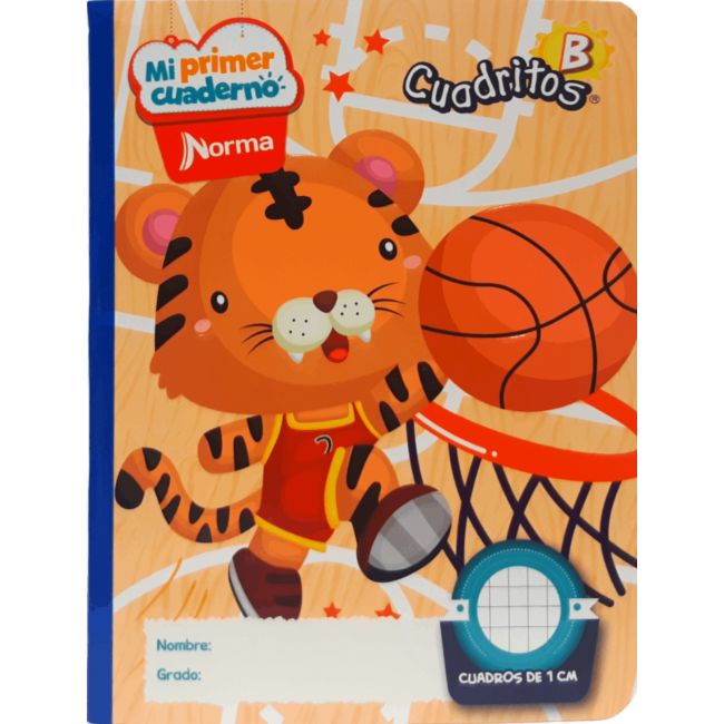Cuaderno B Cuadritos Niño Norma 100 Hojas – Diseños Surtidos Dragones, Carros y Más