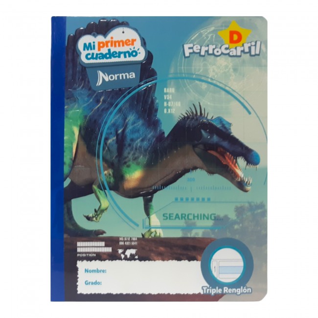 NORMA Notebook,double lined D, 100 sheets, boy