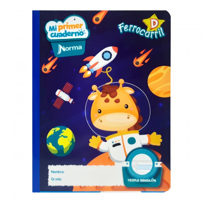 NORMA Notebook,double lined D, 100 sheets, boy