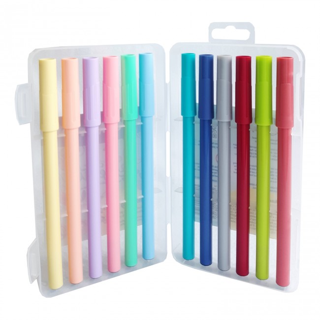 Plumón Markana Punta Pincel Pastel Pelikan x12 | Ideal para Caligrafía y Lettering