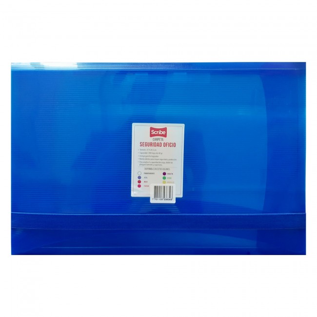Carpeta Seguridad Oficio SCRIBE - Protección y Organización en Colores Vibrantes