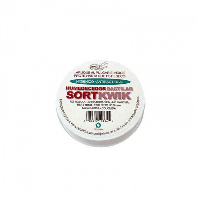 Humedecedor Dactilar Grande SORTKWICK - Antibacterial, Conteo y Clasificación