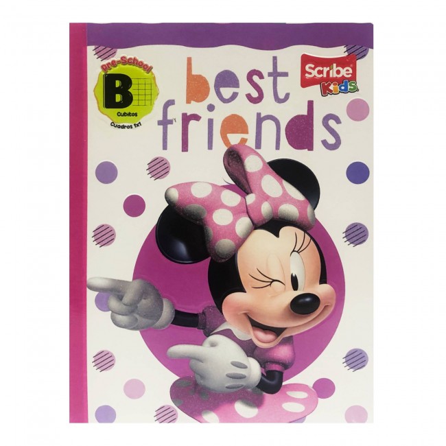 Cuaderno B Cuadritos Minnie Mouse Scribe 100 Hojas – Ideal Preescolar Disney