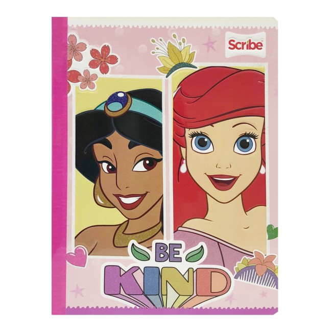 Cuaderno Cosido Princesas Disney Scribe 100 Hojas Cuadriculado – Carátula Oficial Disney