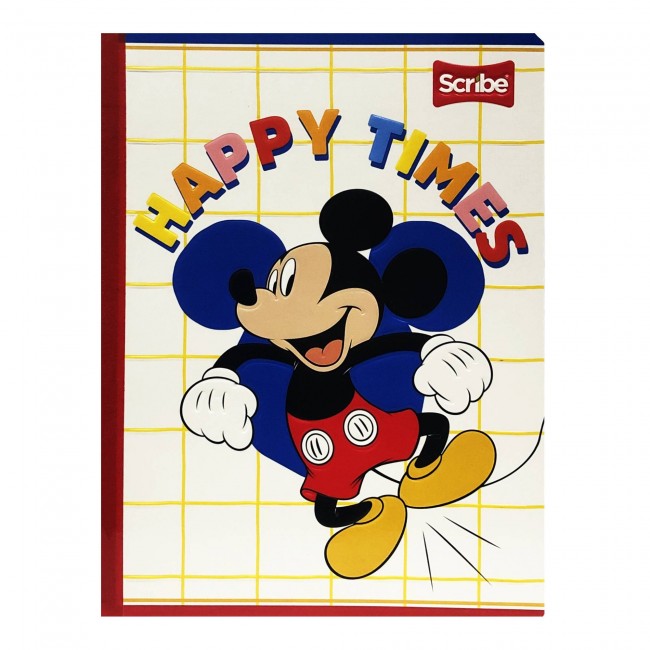 Cuaderno Cosido Mickey Mouse Scribe 100 Hojas Cuadriculado – Carátula Oficial Disney