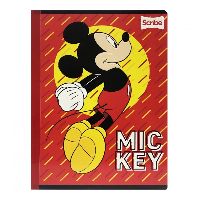 Cuaderno Cosido Mickey Mouse Scribe 100 Hojas Cuadriculado – Carátula Oficial Disney