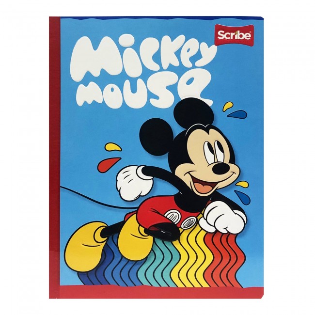 Cuaderno Cosido Mickey Mouse Scribe 100 Hojas Cuadriculado – Carátula Oficial Disney