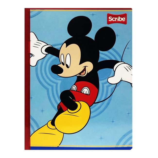 Cuaderno Cosido Mickey Mouse Scribe 100 Hojas Cuadriculado – Carátula Oficial Disney