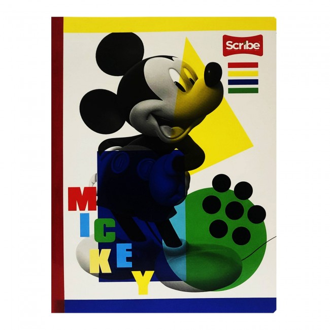 Cuaderno Cosido Mickey Mouse Scribe 100 Hojas Cuadriculado – Carátula Oficial Disney