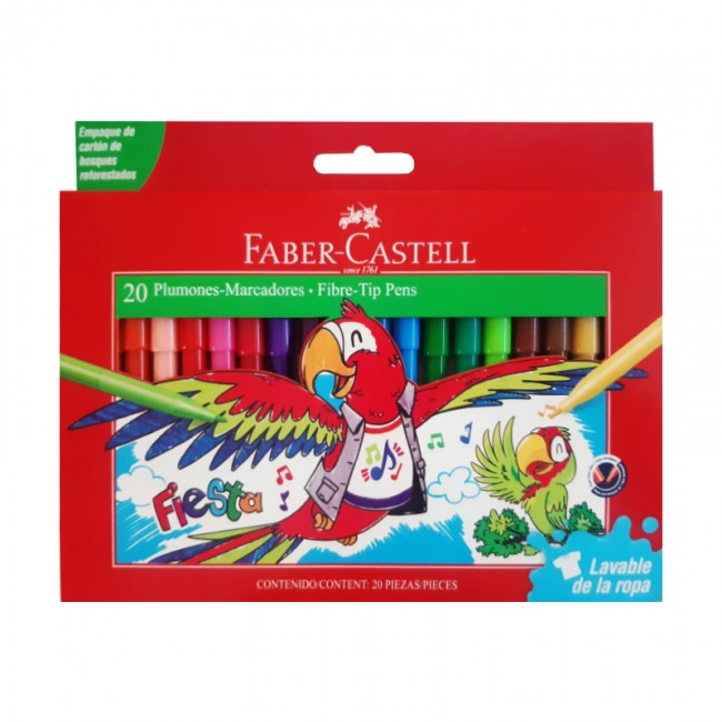 Plumon Fiesta x 20 Faber Castell
