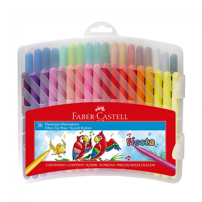 Plumones Fiesta x 36 Faber Castell
