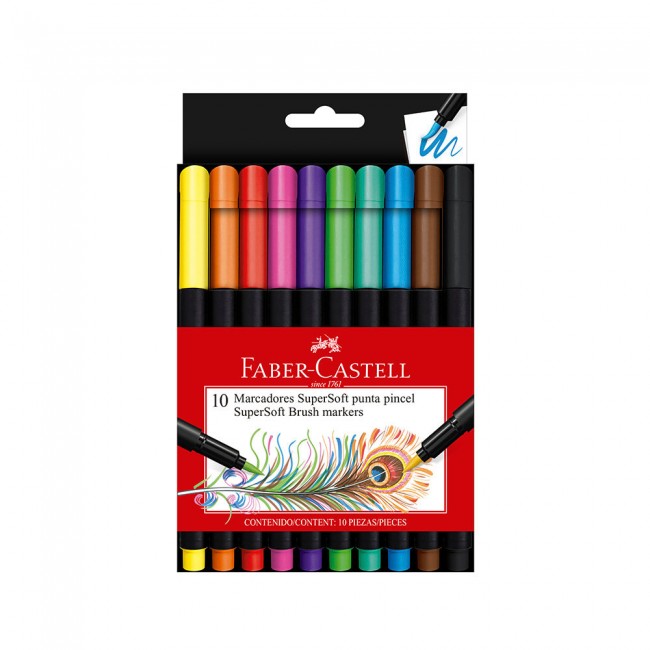Plumones Supersoft x10 faber Castell