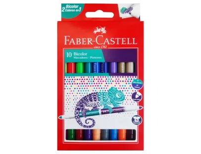 Plumones bicolor x 12 Faber Castell
