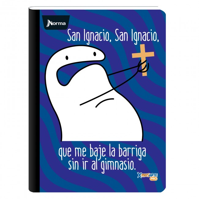 Cuaderno Cosido Memes Flork Norma 100 Hojas Cuadriculado – Stickers + Carátula Oficial