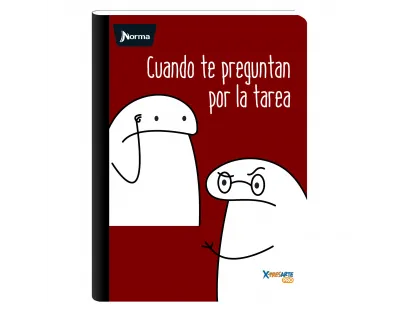 Cuaderno cosido Memes cuadriculado 100 hojas Norma
