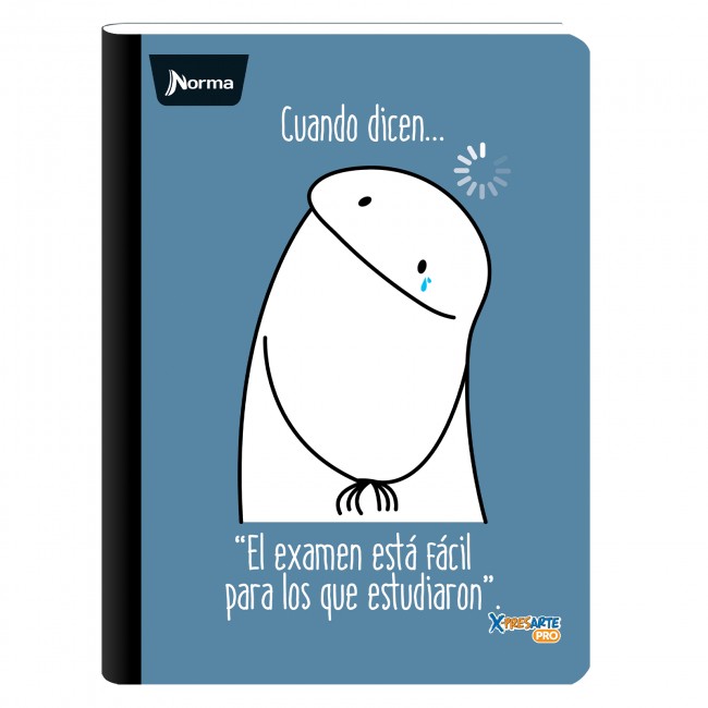 Cuaderno Cosido Memes Flork Norma 100 Hojas Cuadriculado – Stickers + Carátula Oficial