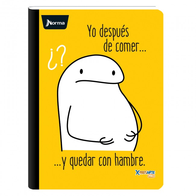 Cuaderno Cosido Memes Flork Norma 100 Hojas Cuadriculado – Stickers + Carátula Oficial