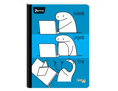 Cuaderno cosido Memes cuadriculado 100 hojas Norma