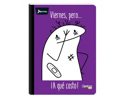Cuaderno cosido Memes cuadriculado 100 hojas Norma