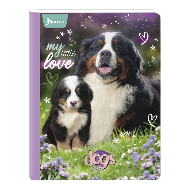 Cuaderno Dogs Cuadriculado 100 hojas NORMA