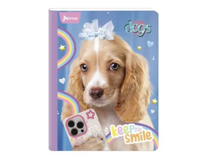 Cuaderno Dogs Cuadriculado 100 hojas NORMA