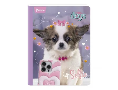Cuaderno Dogs Cuadriculado 100 hojas NORMA