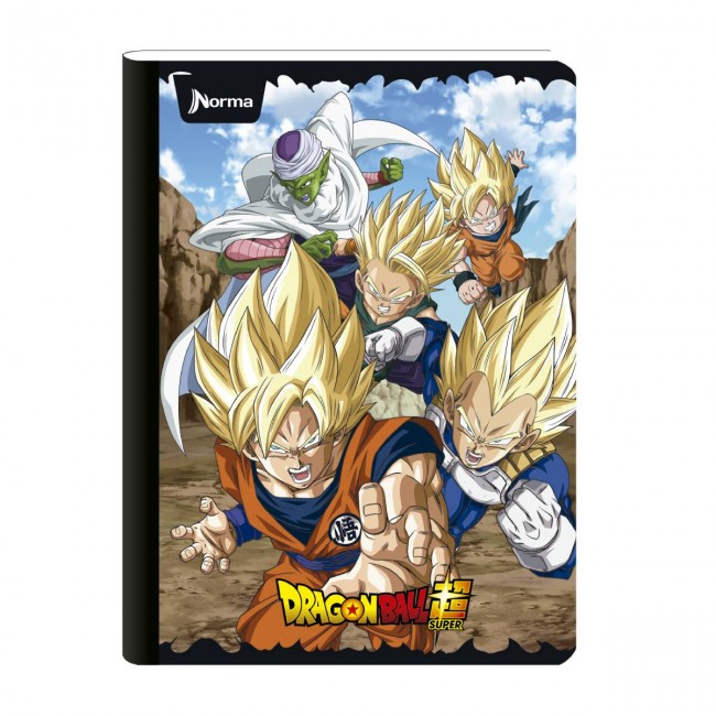 Cuaderno Cosido Dragon Ball Norma 100 Hojas Cuadriculado – Carátula Oficial