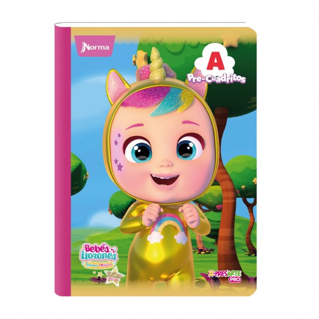Cuaderno Pre-Cuadritos A12 Bebés Llorones Norma 100 Hojas – Ideal Preescolar