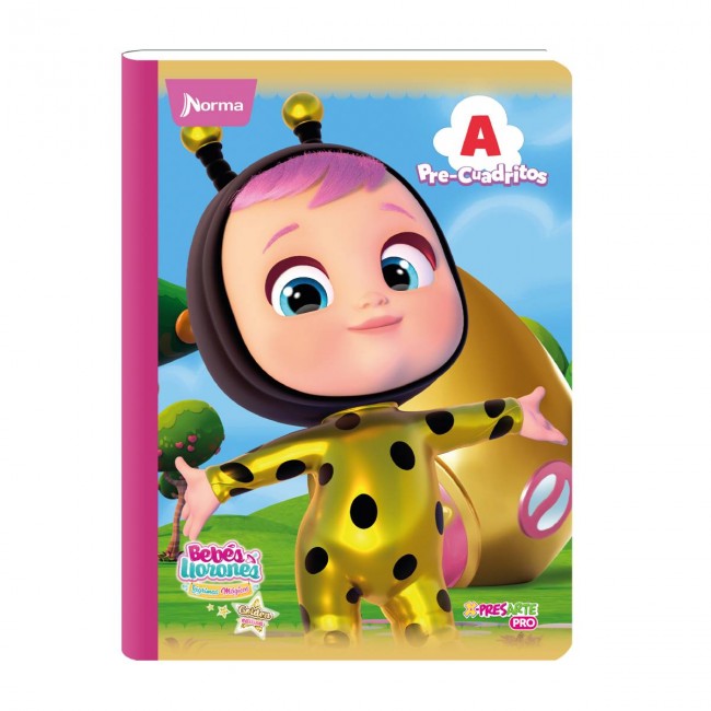 Cuaderno Pre-Cuadritos A12 Bebés Llorones Norma 100 Hojas – Ideal Preescolar