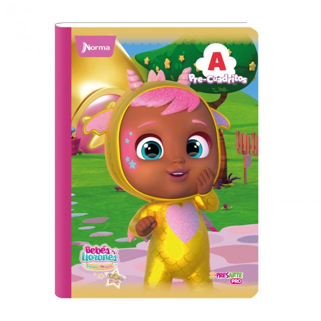 Cuaderno Pre-Cuadritos A12 Bebés Llorones Norma 100 Hojas – Ideal Preescolar