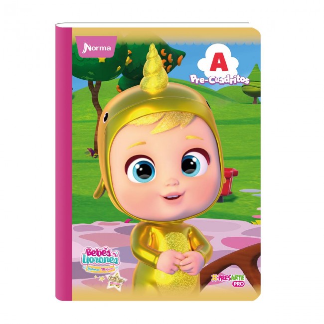 Cuaderno Pre-Cuadritos A12 Bebés Llorones Norma 100 Hojas – Ideal Preescolar