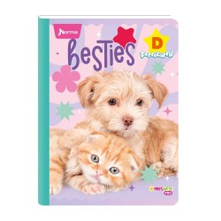 NORMA Notebook, double lined D, 100 cats