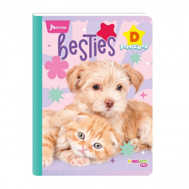 NORMA Notebook, double lined D, 100 cats