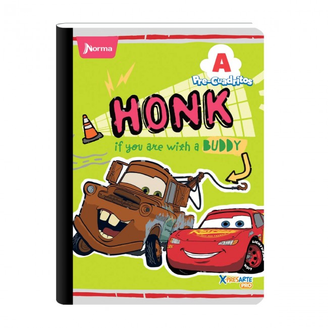 NORMA Notebook, Grid A, 100 sheets, cars