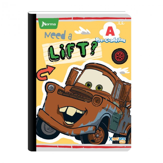 NORMA Notebook, Grid A, 100 sheets, cars