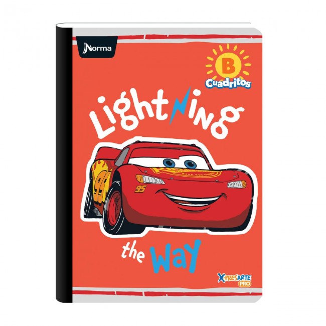 Cuaderno B Cuadritos Cars 100 Hojas NORMA