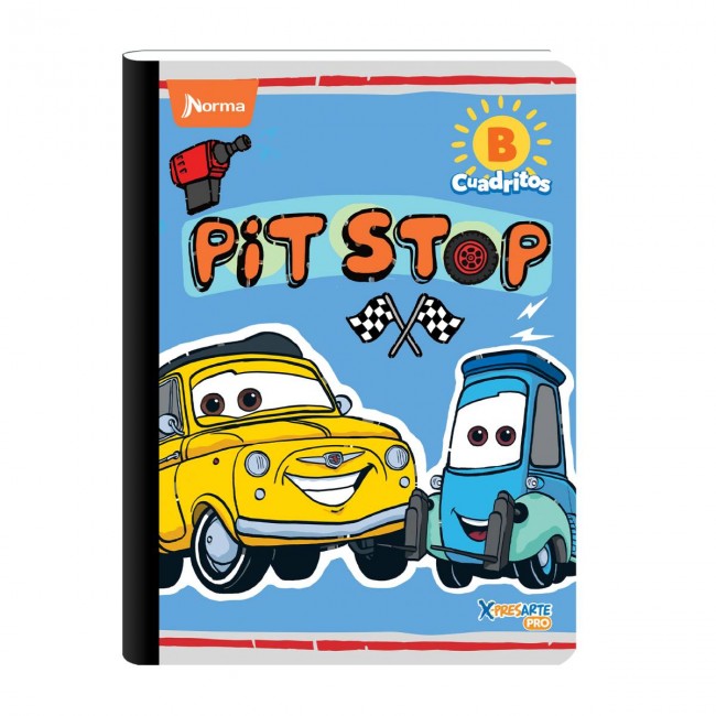 Cuaderno B Cuadritos Cars Norma 100 Hojas – Ideal Preescolar Disney Pixar