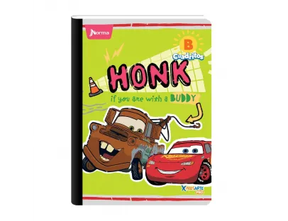 Cuaderno B Cuadritos Cars 100 Hojas NORMA